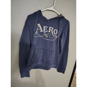 Vintage Y2K Aeropostale Bling Sweatshirt Aero NY Women's M Navy Pullover